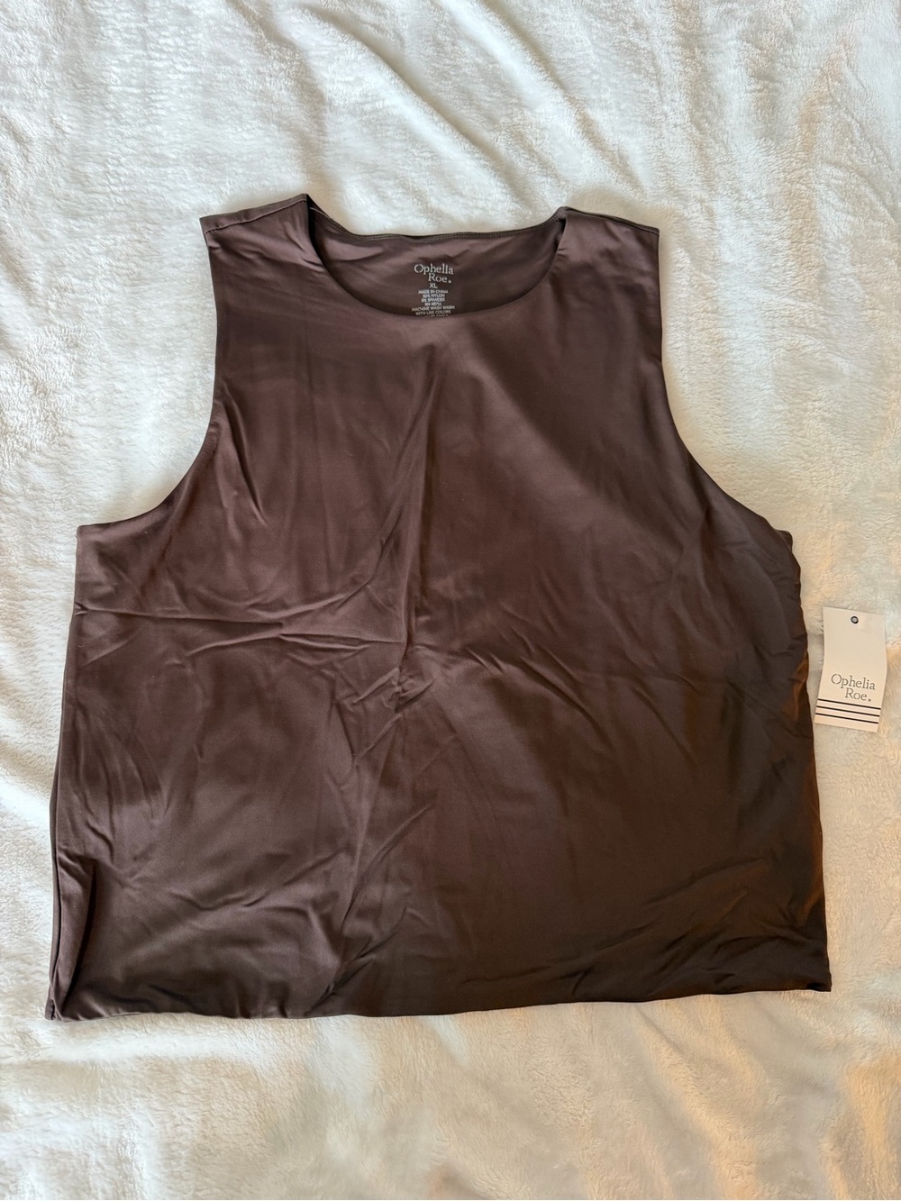 Ophelia Roe Women's Brown Sleeveless Body Sculpting Tank Top